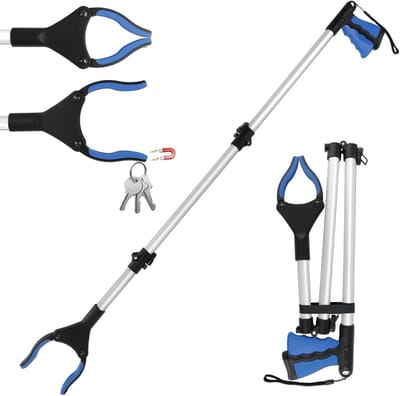 Extra Lange Grijper met Magneet - 106 cm Uittrekbaar Hulpmiddel voor Ouderen en Personen met Beperkte Mobiliteit