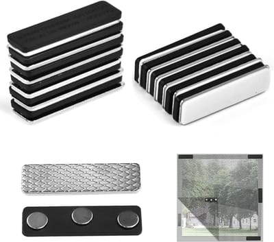 Magnetische clips voor muggennet 12 stuks – Sterke magneet, zelfklevend, geen boren
