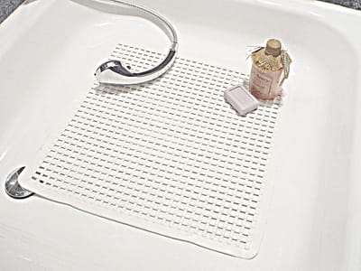 Papillon antislip douchemat noppen Wit - 53x53 cm pvc