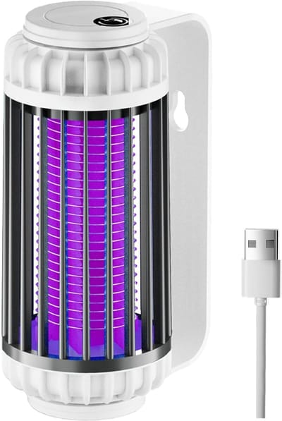Killer USB-wand- en bureau-bug-zak-lamp met warm wit nachtlampje, niet-giftige elektrische muggenlamp, enmuggen trekt fruitvliegjes aan, voor thuis, slaapkamer,