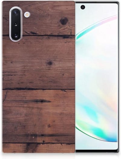 Samsung Galaxy Note 10 Bumper Hoesje Old Wood