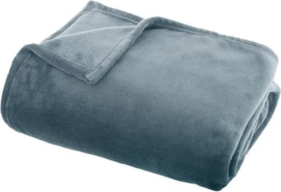 Atmosphera - Plaid - Fleece - Deken - Blauw - 130 x 180 cm