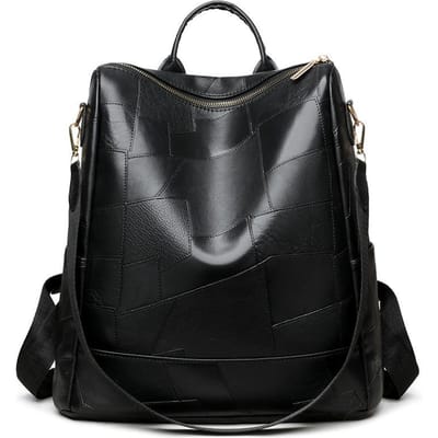 Nieuw Splicing Design Rugzak met Grote Capaciteit Niche Dames Casual Multifunctioneel Pendelen Anti-diefstal Tas