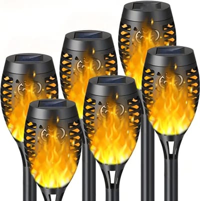 Livano Tuinverlichting - Tuinlampen - Buitenverlichting - Tuin Verlichting - Led Lamp - Licht - Op Zonneenergie - LED - 6 stuks