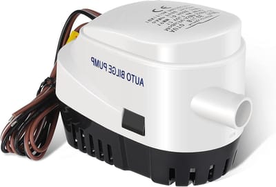 Automatische Dompelpomp - Kleine Bilgepomp - Boot Waterafvoer - Ingebouwde Vlotterschakelaar - 750L/U 12V - Zwart