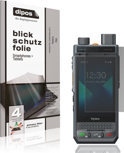 dipos – Matte Privacy Screenprotector geschikt voor Hytera P60 | Anti-Spy Beschermfolie