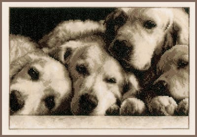 Telpakket kit Labradors - Vervaco - PN-0154541