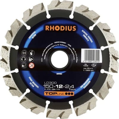Rhodius 304463 Diamanten doorslijpschijf 150 mm 1 stuk(s) Beton