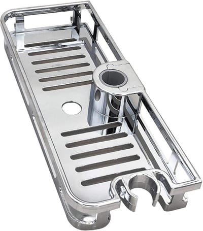 Multifunctionele Douche Organizer Plank - Geen Boren Nodig, Badkamer Opbergrek met Lifting Rod - Sterk en Roestvrij