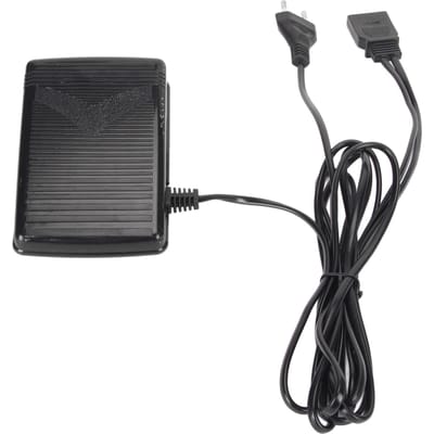 Pédale de machine à coudre avec cordon d'alimentation Coussin antidérapant Pédale de commande au pied multifonction EU Plug gray