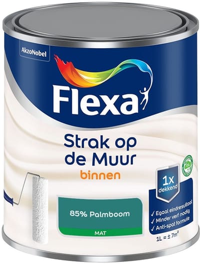 Flexa - Strak Op De Muur Binnen Mat - 85% Palmboom - Mengverf - 1 L