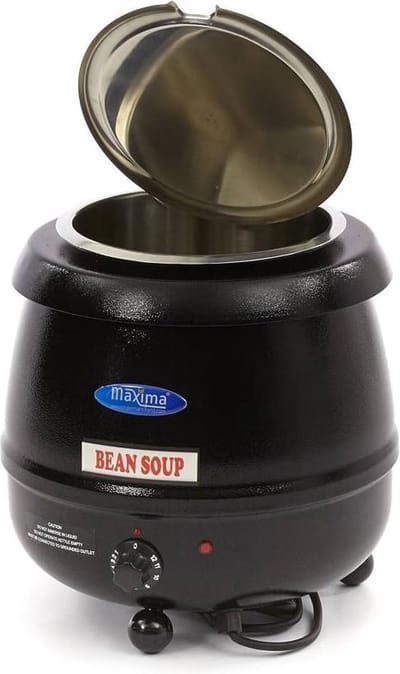Maxima Soepketel 10 L - Uitneembare binnenpan met Lepeluitsparing - Gehaktballen Pan - Soep Pan - Saus Pan - Hot Pot - 10 Liter