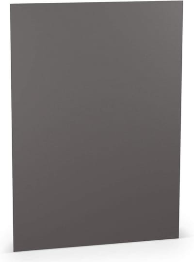 PAPERADO 50 vellen gekleurd papier DIN A4 - geribbeld leisteen donkergrijs 220 g/m², knutselpapier 29,7 x 21 cm voor schilderen, knutselen en afdrukken