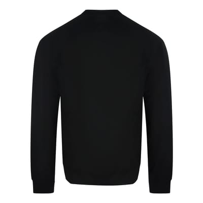 Diesel Monotone Logo Zwarte Sweatshirt