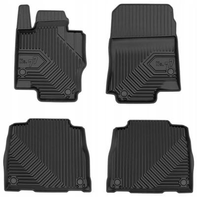 Frogum No.77 Automat / Vloermat - 3D Pasvorm - Geschikt voor Mercedes GLS II X167 vanaf 2019 - TPE Rubber - 4-delig - Hoge Rand 4cm - Zwart
