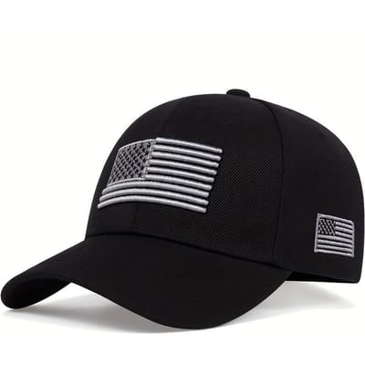 Casquette de baseball brodée du drapeau américain pour hommes et femmes, réglable, chapeau de soleil pour sports d'extérieur, casquette snapback patriotique décontractée pour hommes, femmes, adultes gray