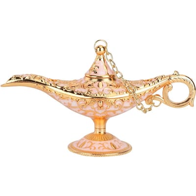 ing Licht Ambacht Europees Vintage Theelicht Decoratie Cadeau Ornament(Goud Roze) beige
