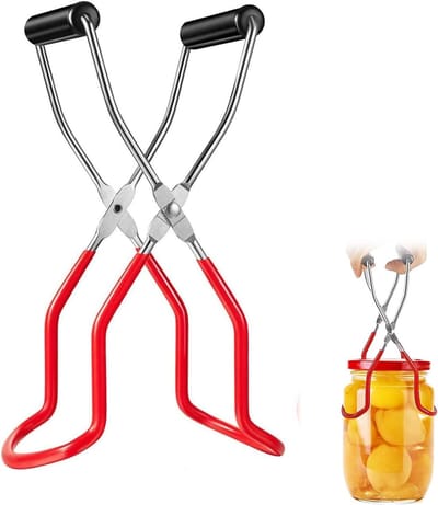Glass Lifter voor Het Koken - Preserving Jar Tongs met Antislip Handvat - RVS Preserved Glass Lifter voor Thuis en Keuken