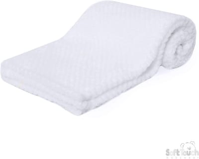 Soft Touch Wikkeldeken White Waffle Junior100 Cm Fleece Wit