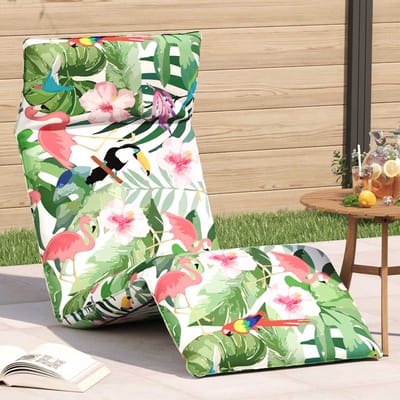 vidaXL - Opvouwbare - ligstoel - Multicolor - 175x54x8,5 - cm - Oxford - stof