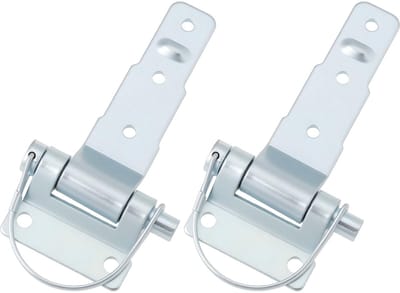 Dailygoods- Zijpaneel Scharnieren - Duurzaam Gegalvaniseerd Staal - 2 Stuks - Geschikt voor Aanhangwagens - Vervangt ZW-03.106 - Afmetingen 145x62 mm - Scharnier