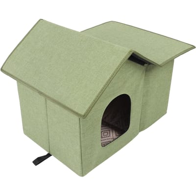 Maison pour chats d'extérieur pliable, résistante à l'eau et à la pluie, abri pour chats sauvages, grotte pour chats