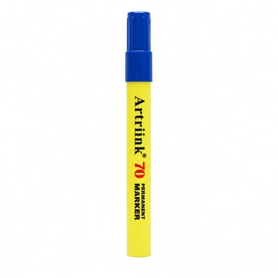 Blauwe permanente marker - enkele punt, waterbestendig, sneldrogend en niet-uitwisbaar - 1 los exemplaar