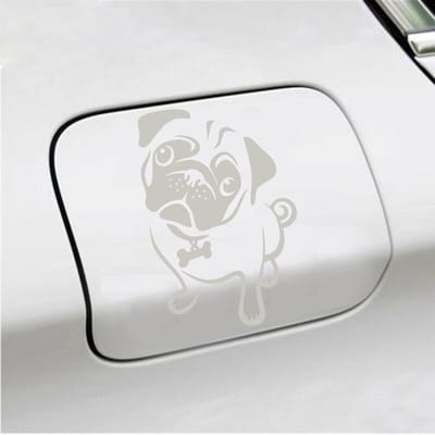 Bumpersticker - Hond - 15 X 10 - Zilver