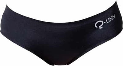 dames slip sport boxer, naadloos, black / zwart