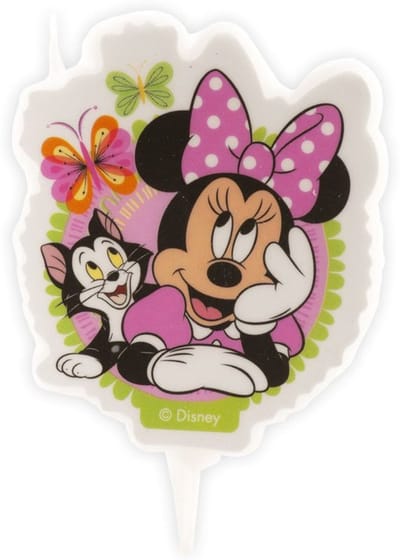 DEKORA - Minnie Mouse pastel verjaardagskaars