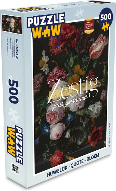 Puzzel Zestig jaar getrouwd - Huwelijk - Spreuken - Quotes - Jubileum - Legpuzzel - Puzzel 500 stukjes