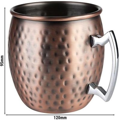 GGM Gastro (6 Stück) Becher - MOSCOW MULE - 2er Set - 500ml - Kupfer - mit Henkel