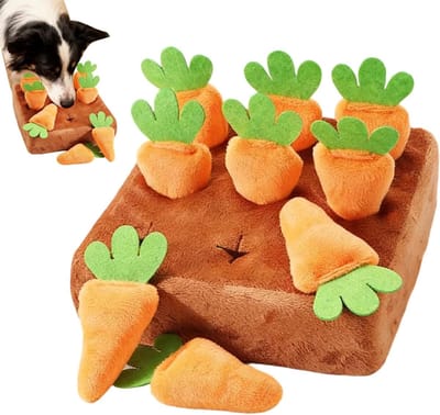 Honden Puzzelmat - Snuffelkleed Puppy - Mentale Stimulatie - Bevordert Natuurlijk Gedrag - 15 cm - Multicolor