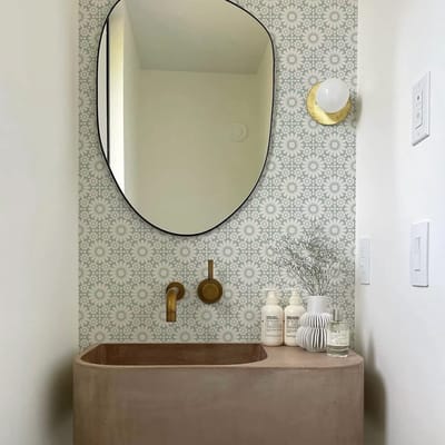 Dailygoody - Retro Grijze Daisy Tegel Stickers - Zelfklevend - Voor Badkamer en Keuken - Makkelijk aan te brengen - Decoratie - Waterbestendig - 24 St