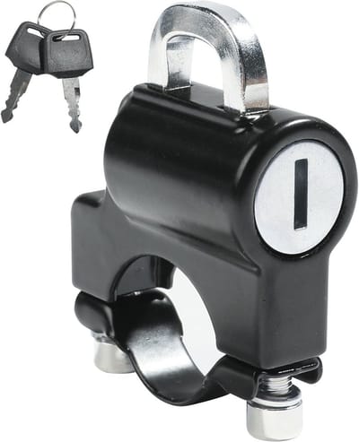 Universeel Motorhelmslot Aluminium - Anti-diefstal Beveiliging met 2 Sleutels