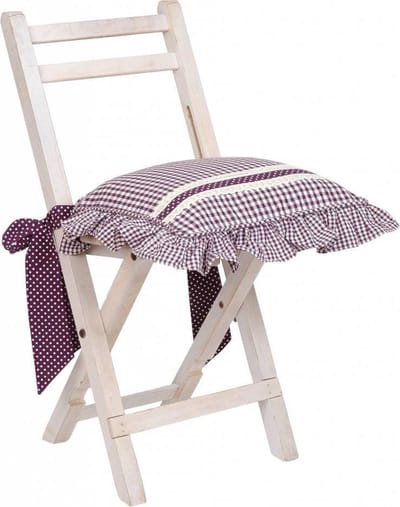 Katoenen Sierkussenhoes Geblokt - aubergine - 40 x 40 cm