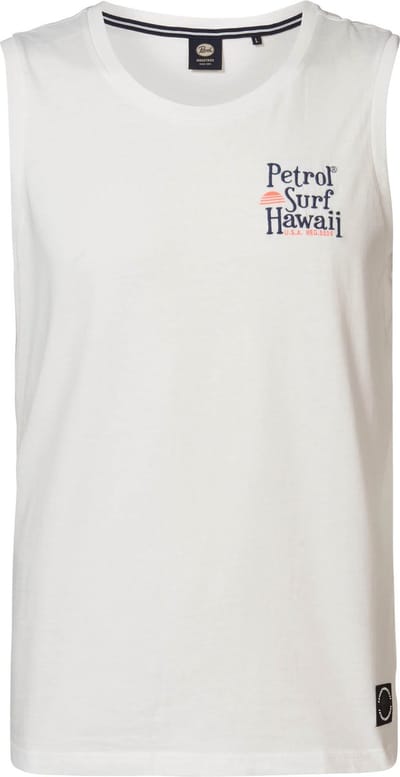 Petrol Industries - Heren Artwork Singlet Tulum - Wit - Maat S