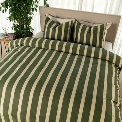 Kayori Dasshu Dekbedovertrek Katoensatijn - 140x200-220 + 1 sloop - Eenpersoons - Groen