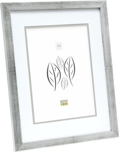Deknudt Frames fotolijst S43AD1 P1 - zilver - passe-partout - 10x15 cm