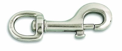 Karabijnhaak Set - Veiligheidshaken Sluitingen - Bevestigen Riemen - Draaibaar Automatische Sluiting - 8 cm 20 Stuks - Vernikkeld Staal