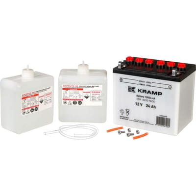 Kramp accu 12 volt 24 ah 200a met zuur
