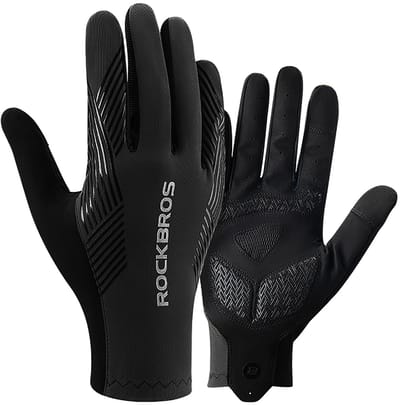 Rockbros cycling gloves spring/summer/autumn full size: XL - black