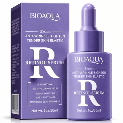 BIOAQUA Retinol Serum Gezicht | Anti Aging Serum | Hyaluronzuur Serum | Tegen Rimpels & Fijne Lijntjes | Pigmentvlekken & Donkere Vlekken | Acne Behandeling | Hydraterend Gezichtsserum | Glow Skin Care | Niacinamide | Vitamine C | 30ml