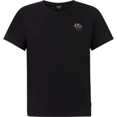 Protest PRTHabe - T-shirt Dames - Korte mouwen - Ronde hals - Normale pasvorm - Crème