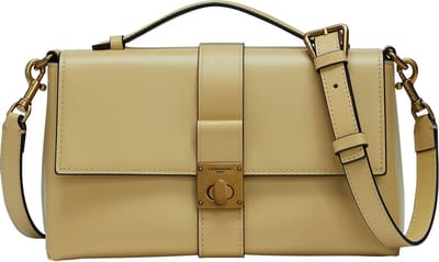 LIEBESKIND BERLIN Leren Schoudertas Sade Crossbody Bag Champagne Lichtgeel
