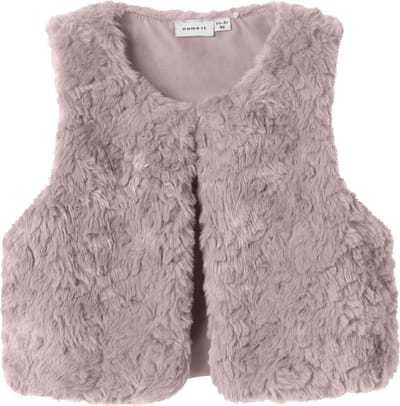 Name It mini meisjes gilet NANO FAKE FUR Burnished Lilac