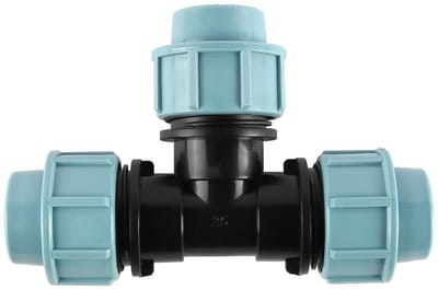 Dailygoods - Wateradapter 25mmx25mmx25mm - MDPE Plastic Pipe Connector - Female Tee - Water Fitting - Pipe Adapter