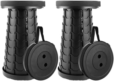 Dailygoods- Opvouwbare Kruk 200 kg Draagvermogen - Verstelbare Klapkruk - Telescopische Kruk - Draagbare Campingkruk - Lichtgewicht - Veilig en Stabiel - Campingstoel