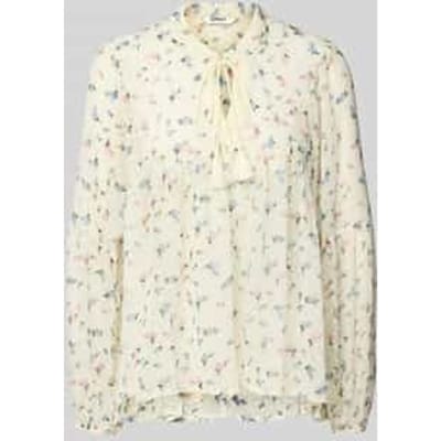 Boxy fit blousetop met all-over motief, model 'AIDA ELISA'