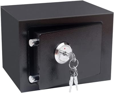 Wandkluis - Veilige opberger - Waardevolle spullen bewaren - Robuust Q235 staal - 46 liter - Zwart